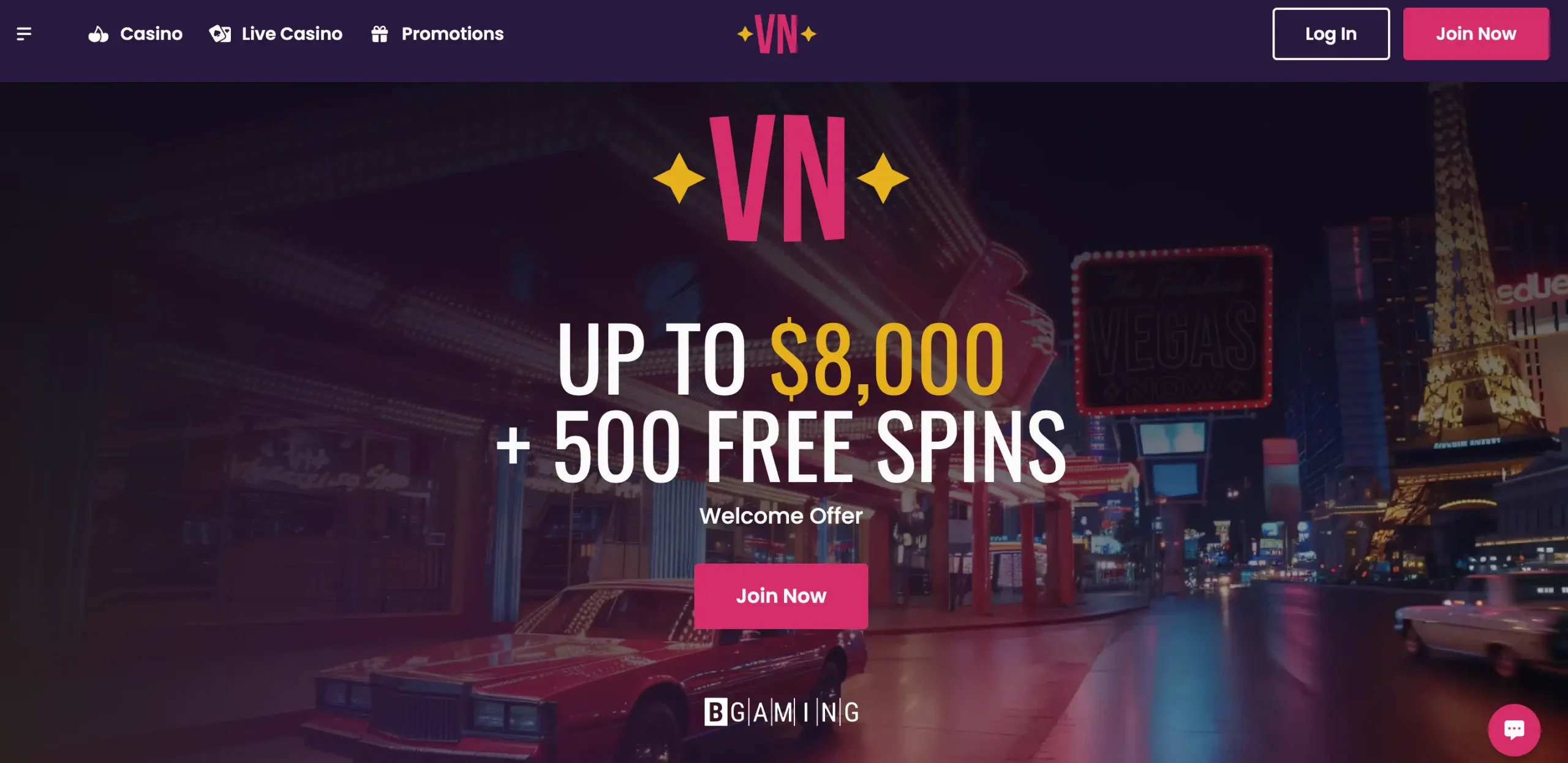 vegas now online casino