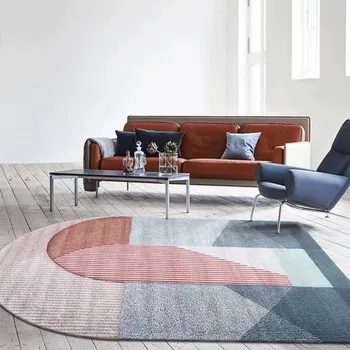 Única ponte em forma pós-moderna sala de estar, área de tapete, Nórdicos tamanho grande cabeceira tapete decorativo office carpete ,tapete de chão 0